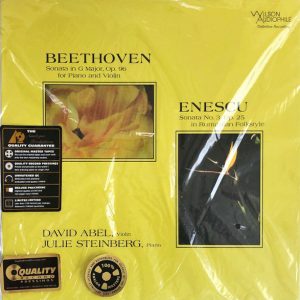 Sonata in G Major. Op 96 For Piano And Violin / Sonata No. 3 Op. 25 In Rumanian Folkstyle